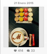 Foto de la cuenta de Pasteler&iacute;a Mallorca en Instagram. 21/01/2015